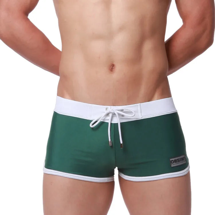 Desmiit Retro Waistband Swim Trunks