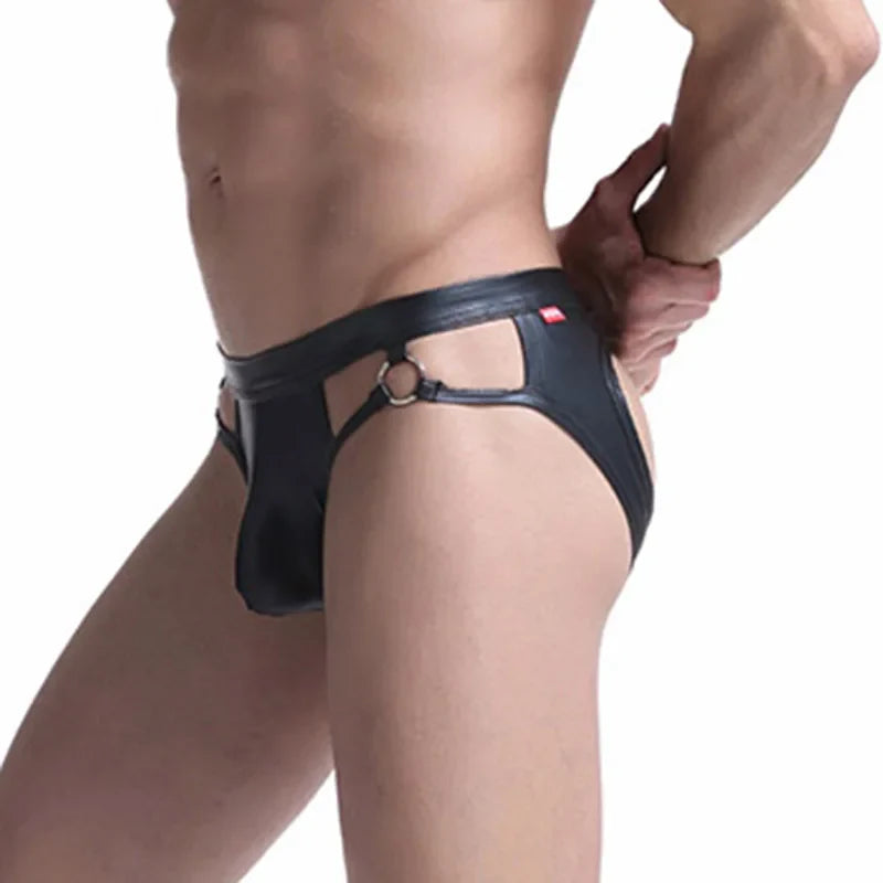 The Howie Special — Men's Leather Jockstrap | Cutout Detail