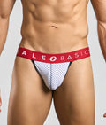 Malebasics Spot Jockstrap -White