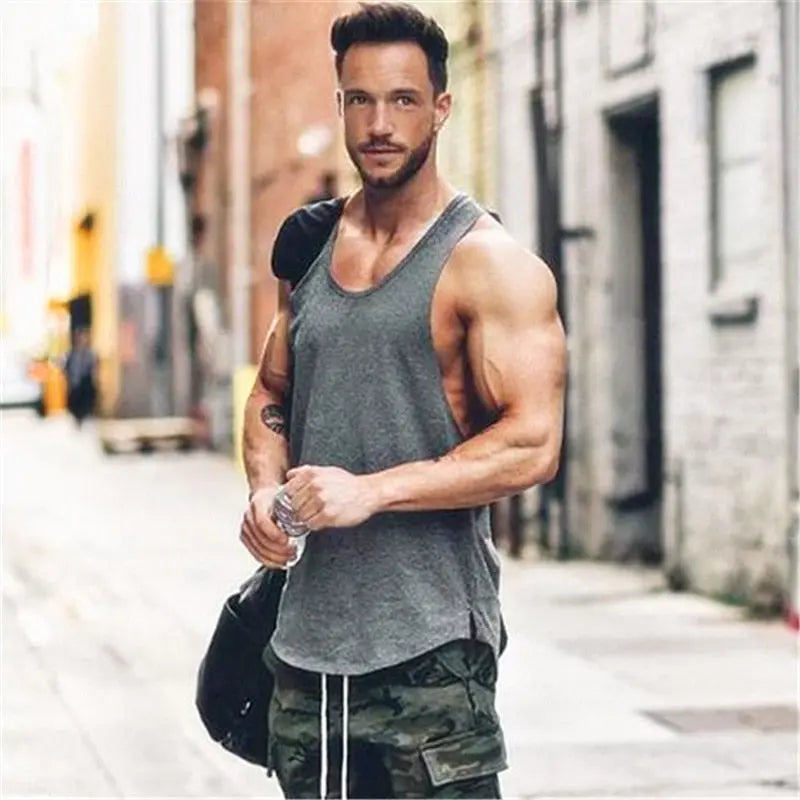 Stringer Tank Top — Men's Gym Tank | Compression Fit