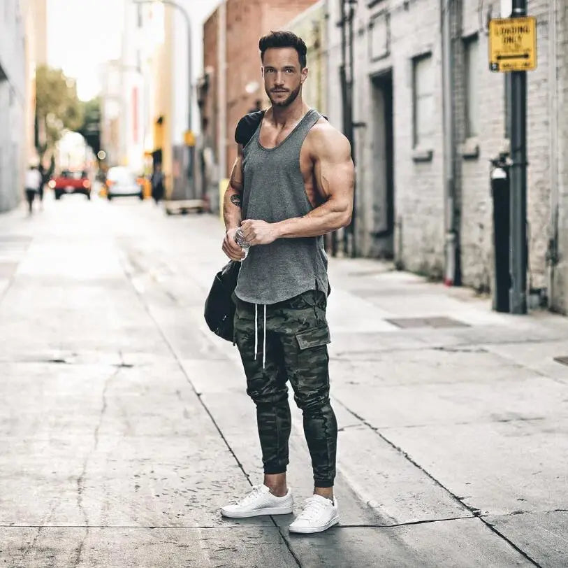Stringer Tank Top — Men's Gym Tank | Compression Fit