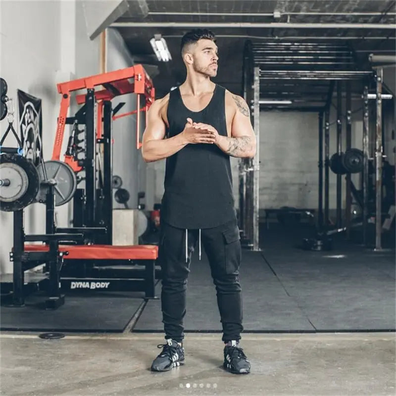 Stringer Tank Top — Men's Gym Tank | Compression Fit