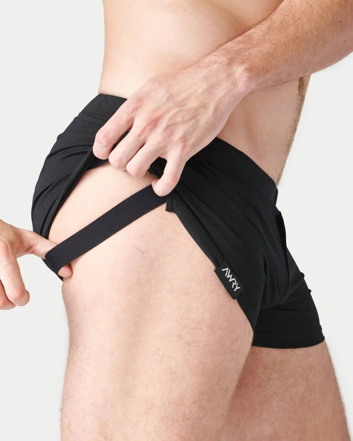 AWRY FUSHION Jock Boxers Black