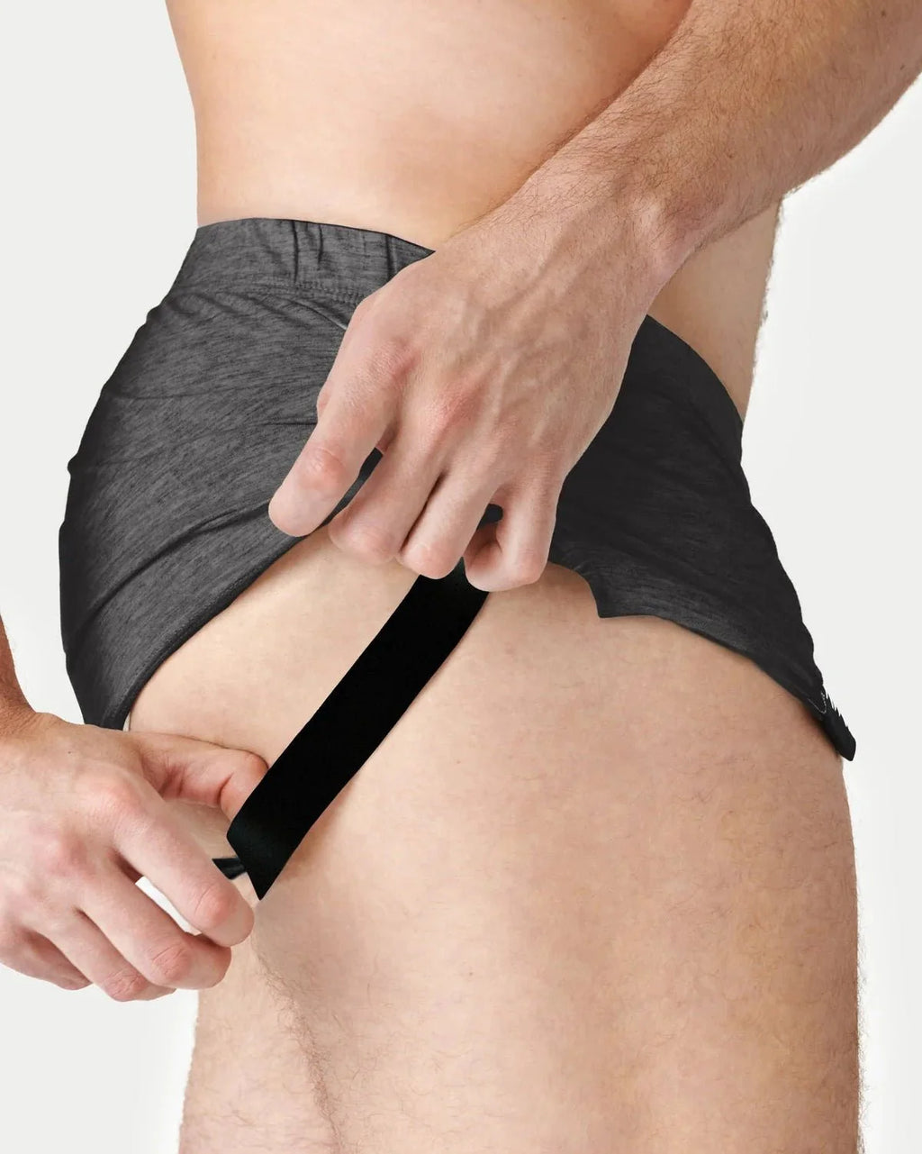 AWRY FUSHION Jock Boxers Dark Heather Gray