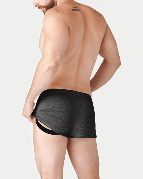 AWRY FUSHION Jock Boxers Dark Heather Gray