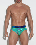CODE 22 Pride Mesh Brief Turquoise