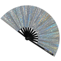 Discoteca Metallic Reflective Hand Fan