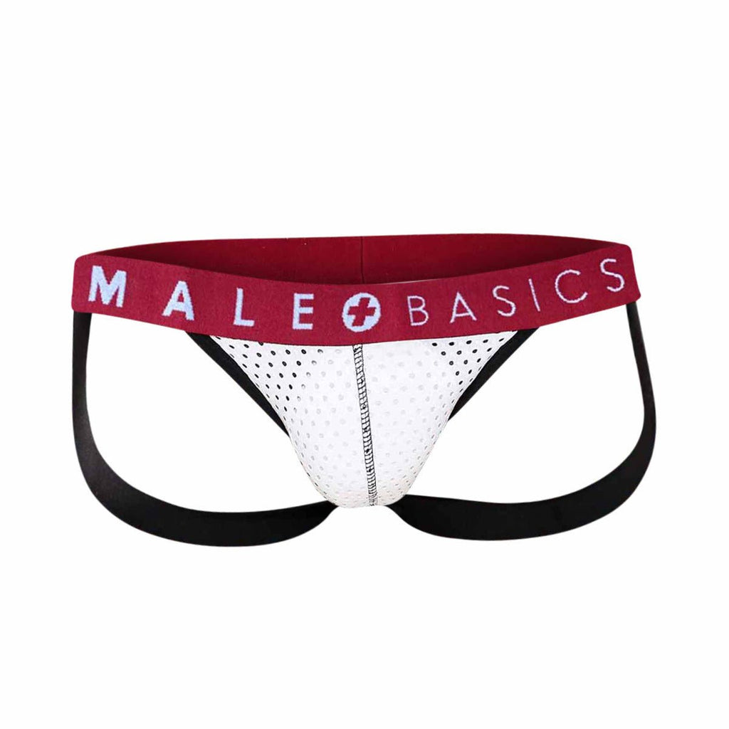Malebasics Spot Jockstrap -White