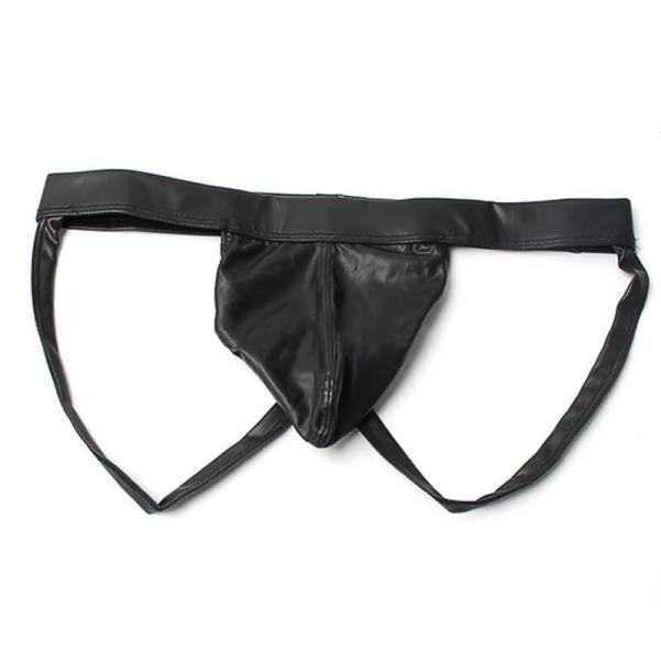 The Logan — Men's Faux Leather Jockstrap | Gear Night Essential