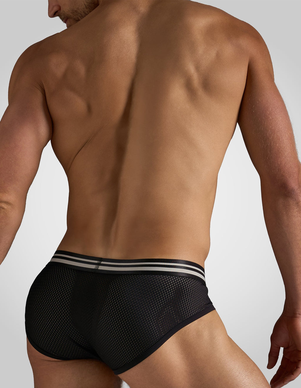 TEAMM8 Racer Mesh Briefs Jet Black