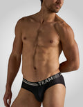 TEAMM8 Racer Mesh Briefs Jet Black