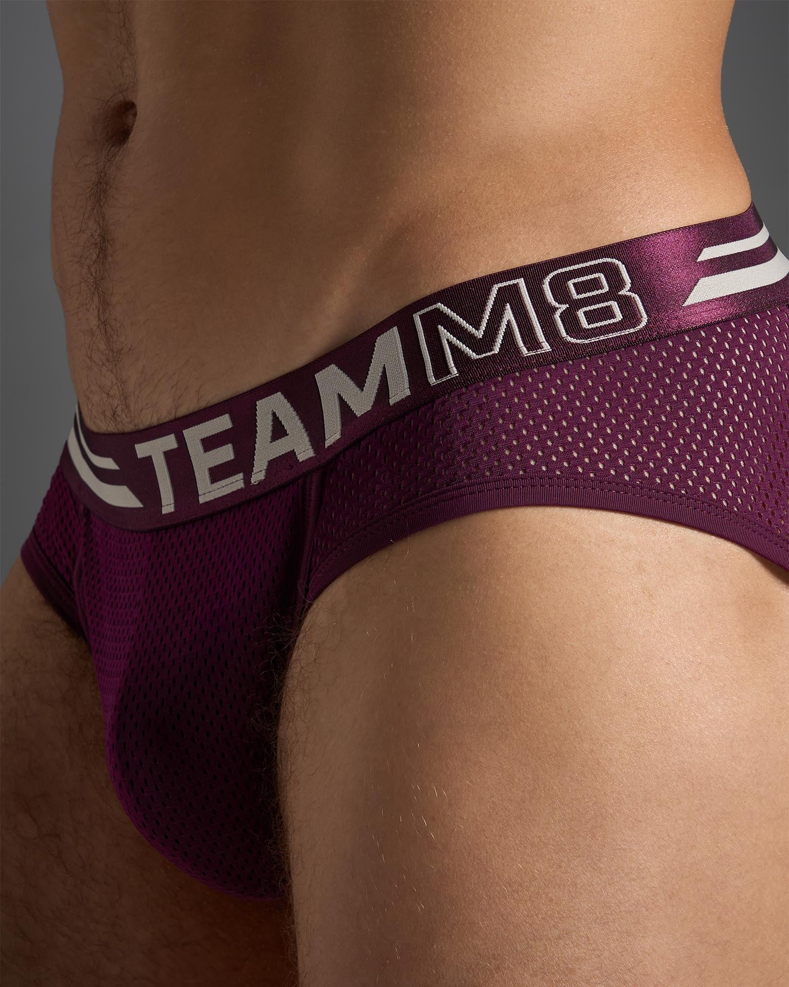 TEAMM8 Racer Mesh Jockstrap Eggplant Purple