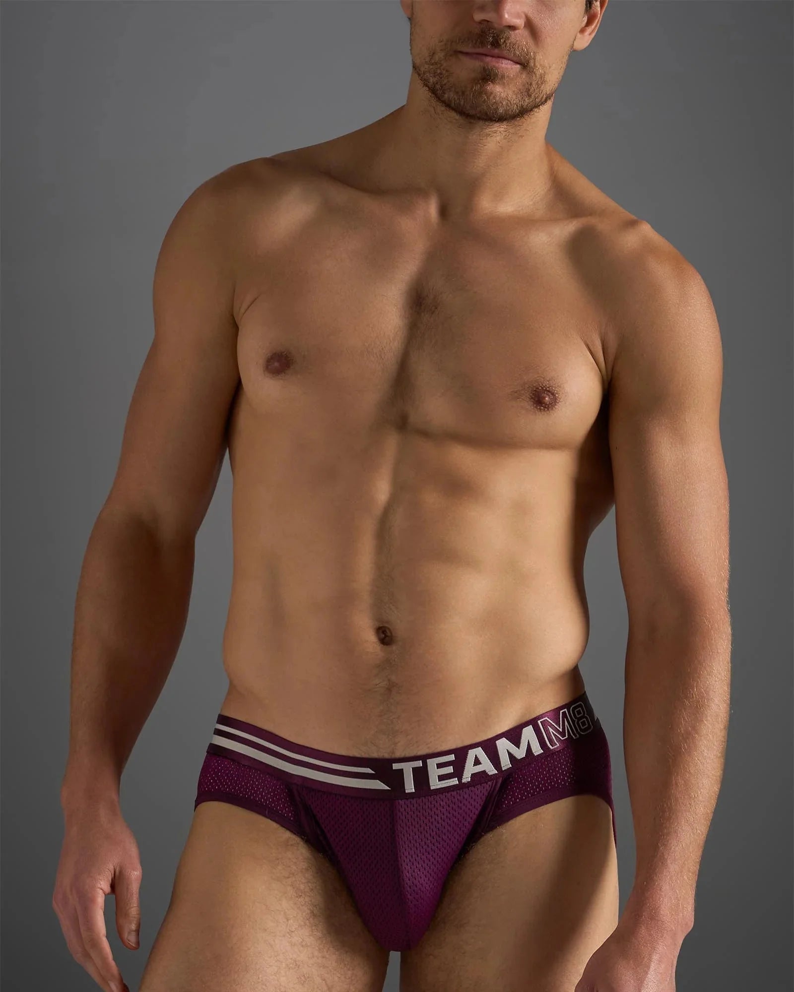 TEAMM8 Racer Mesh Jockstrap Eggplant Purple